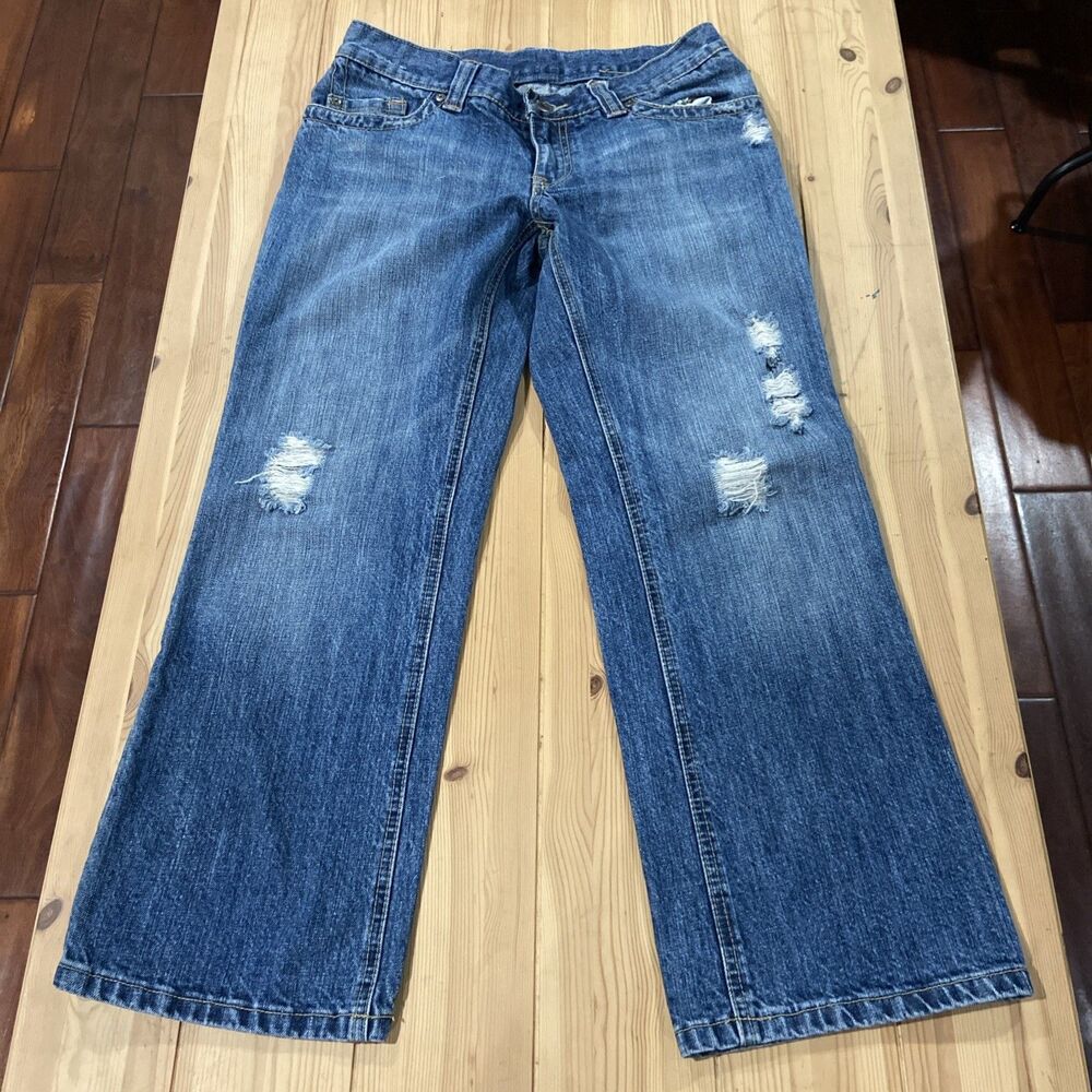 Quiksilver Roxy Jean Jeans Womens 30x27 Distressed Y2K 2000s Denim